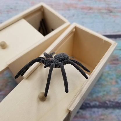 Scared Spider Wooden Box Scarysurprise Trick Toy