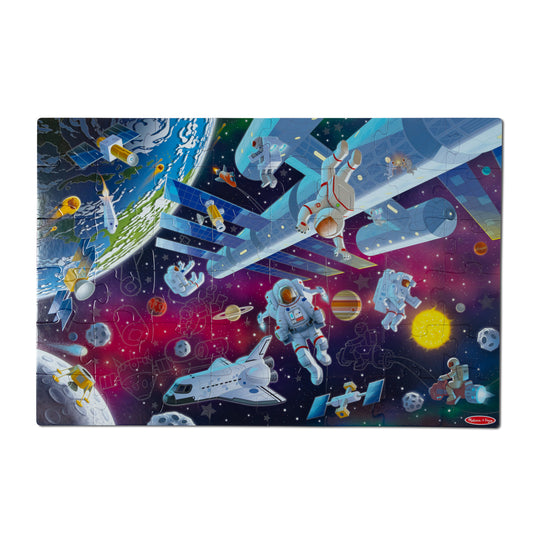 Outer Space Glow in the Dark Floor Puzzle - 48 Pieces