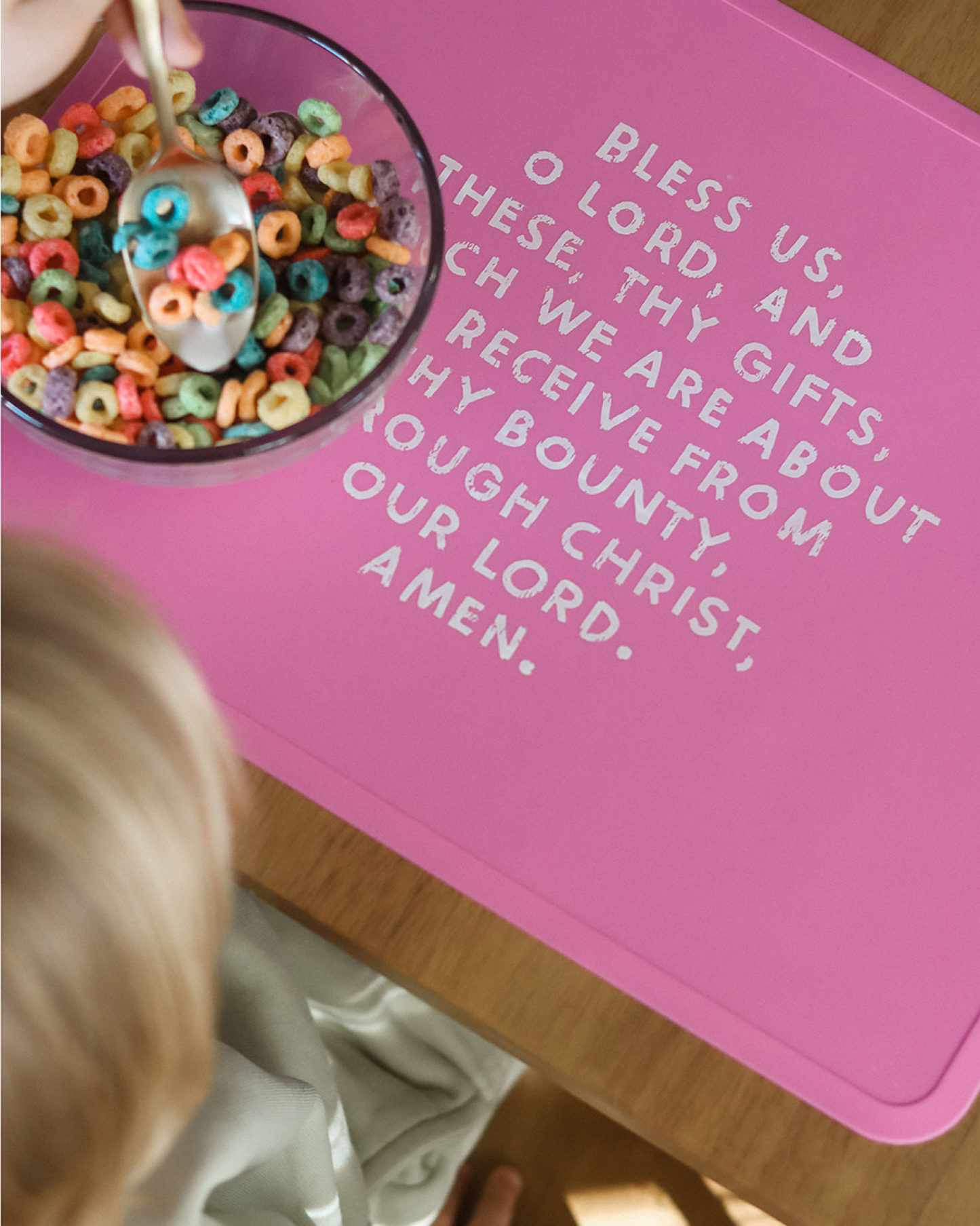 Meal Blessing Silicone Placemat | Catholic Placemat | Kids