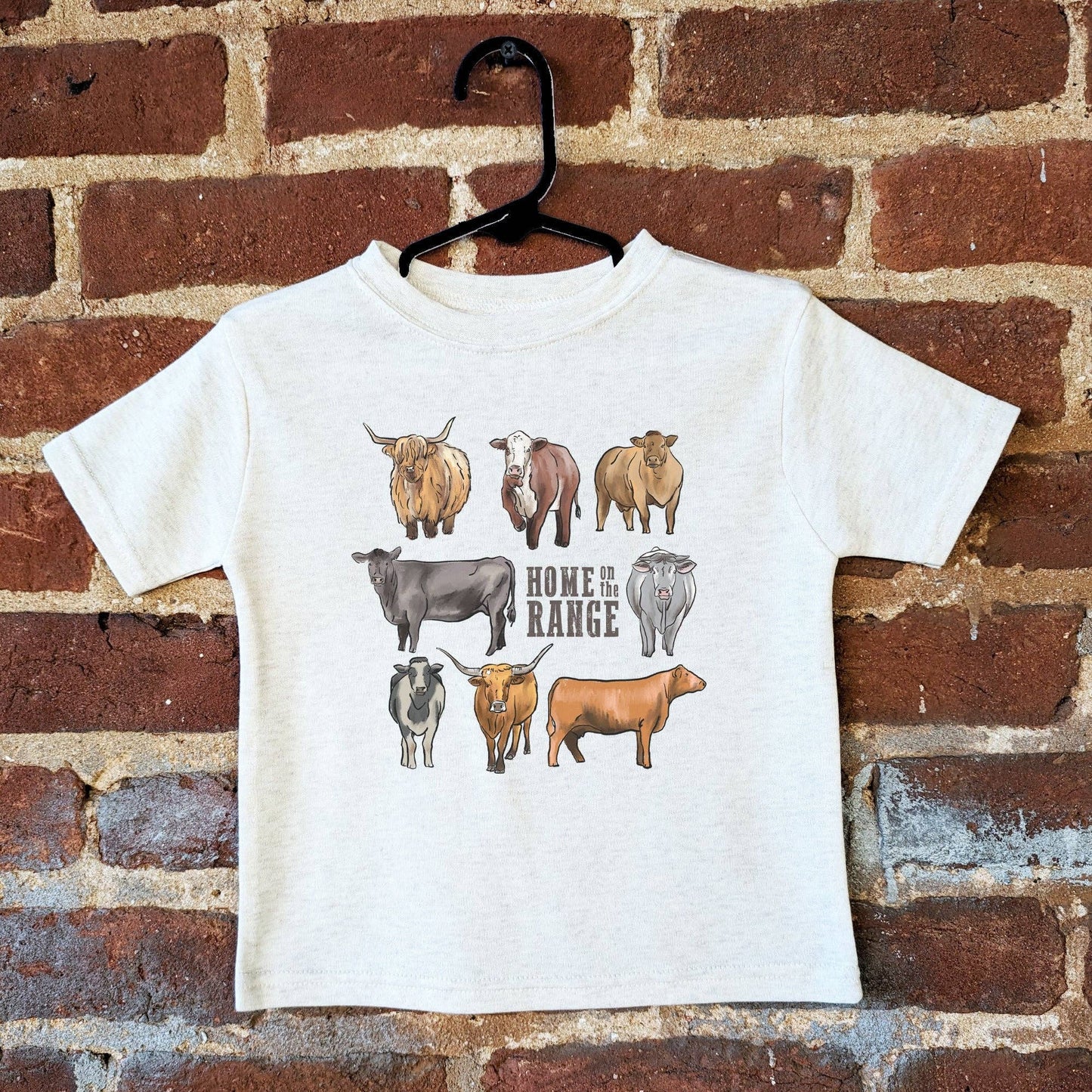 "Home on the range" Cow Western Clothing Ranch Kids Clothes