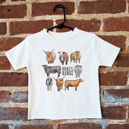 "Home on the range" Cow Western Clothing Ranch Kids Clothes