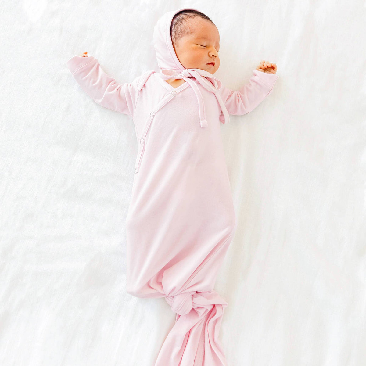 Newborn Knotted Gown - Blossom