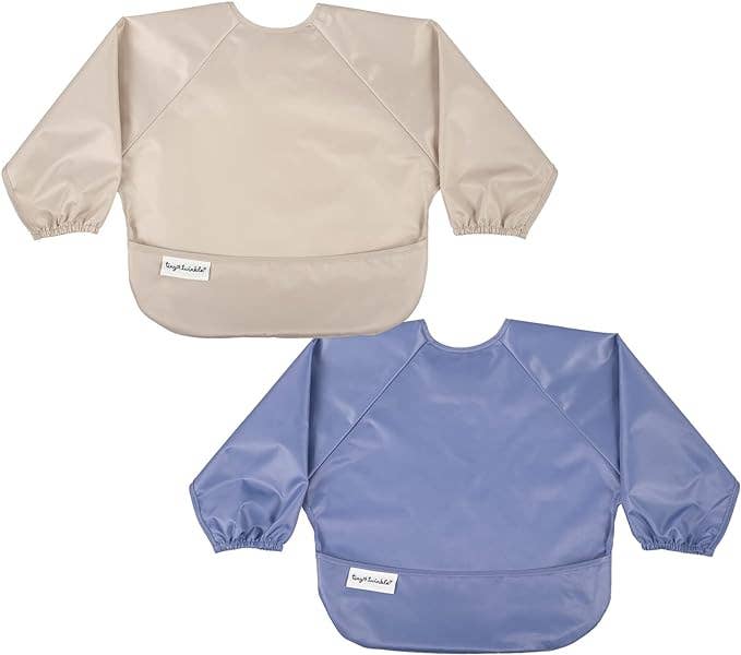 Mess-proof Full Sleeve Bibs - 2 Pack