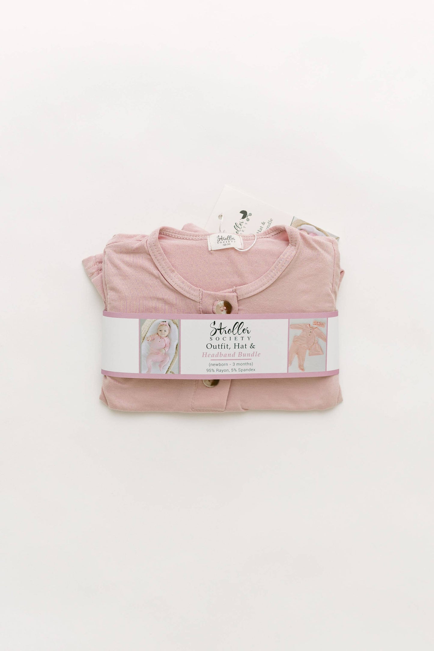 Top & Bottom Baby Outfit (Newborn - 3 mo) - Dusty Rose