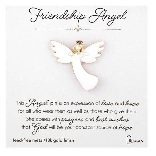 1.5"H FRIENDSHIP ANGEL PIN