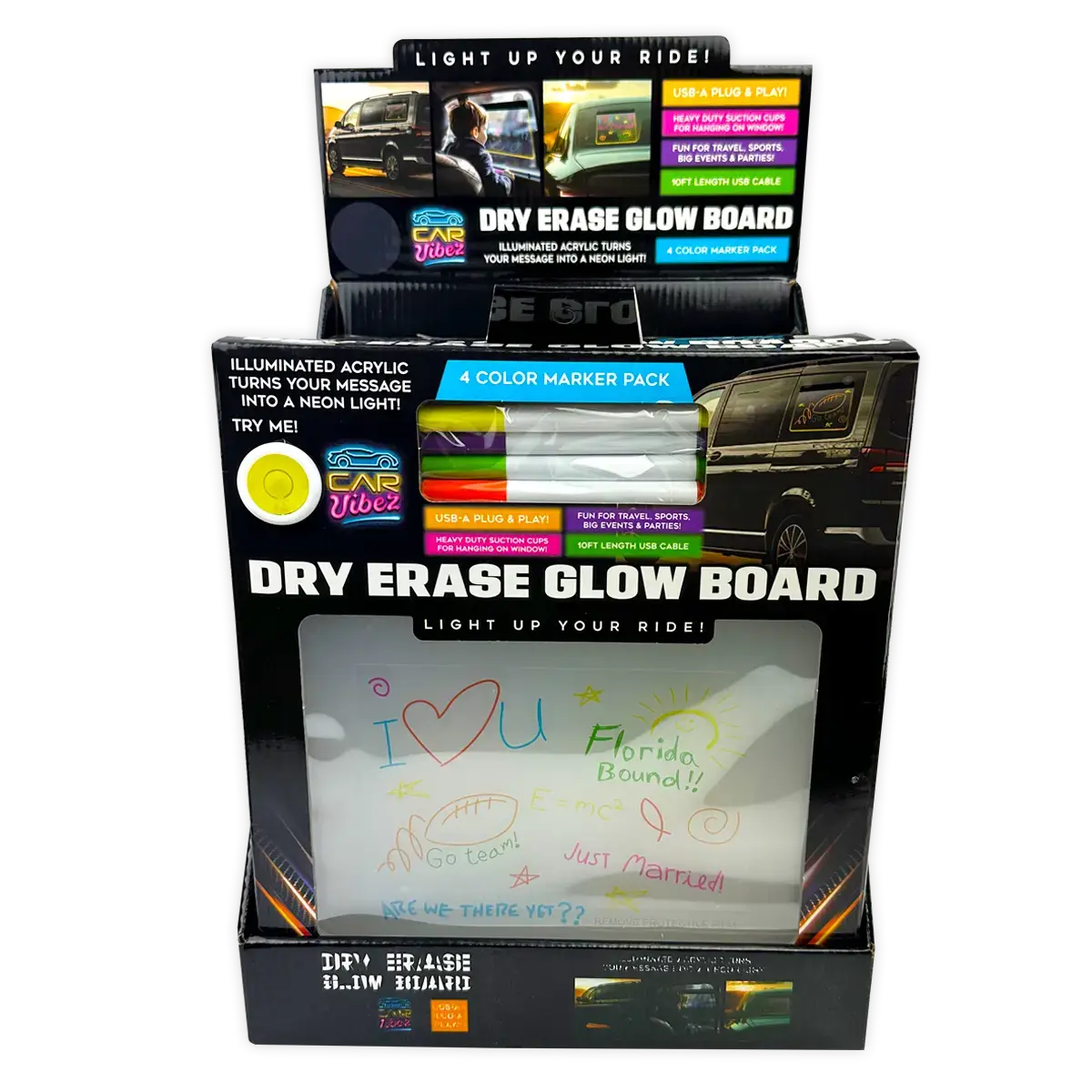Dry Erase Illuminated Glow Board with Markers