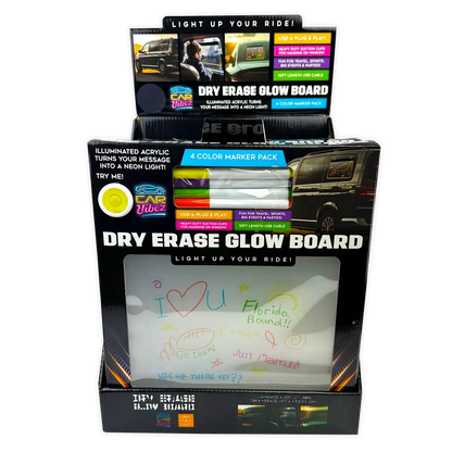 Dry Erase Illuminated Glow Board with Markers
