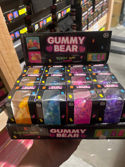 Squishy Confetti Gummy Bear | Palm Size | Trendy | A120