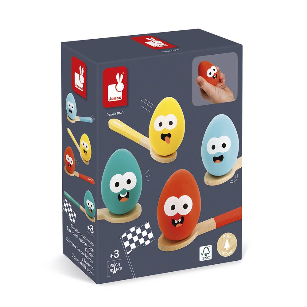 Egg and Spoon | Classic Race Game | Wooden toy | Ages 3+