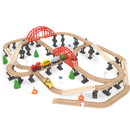 Leo & Friends Railway Bridge Set, Wooden Toy