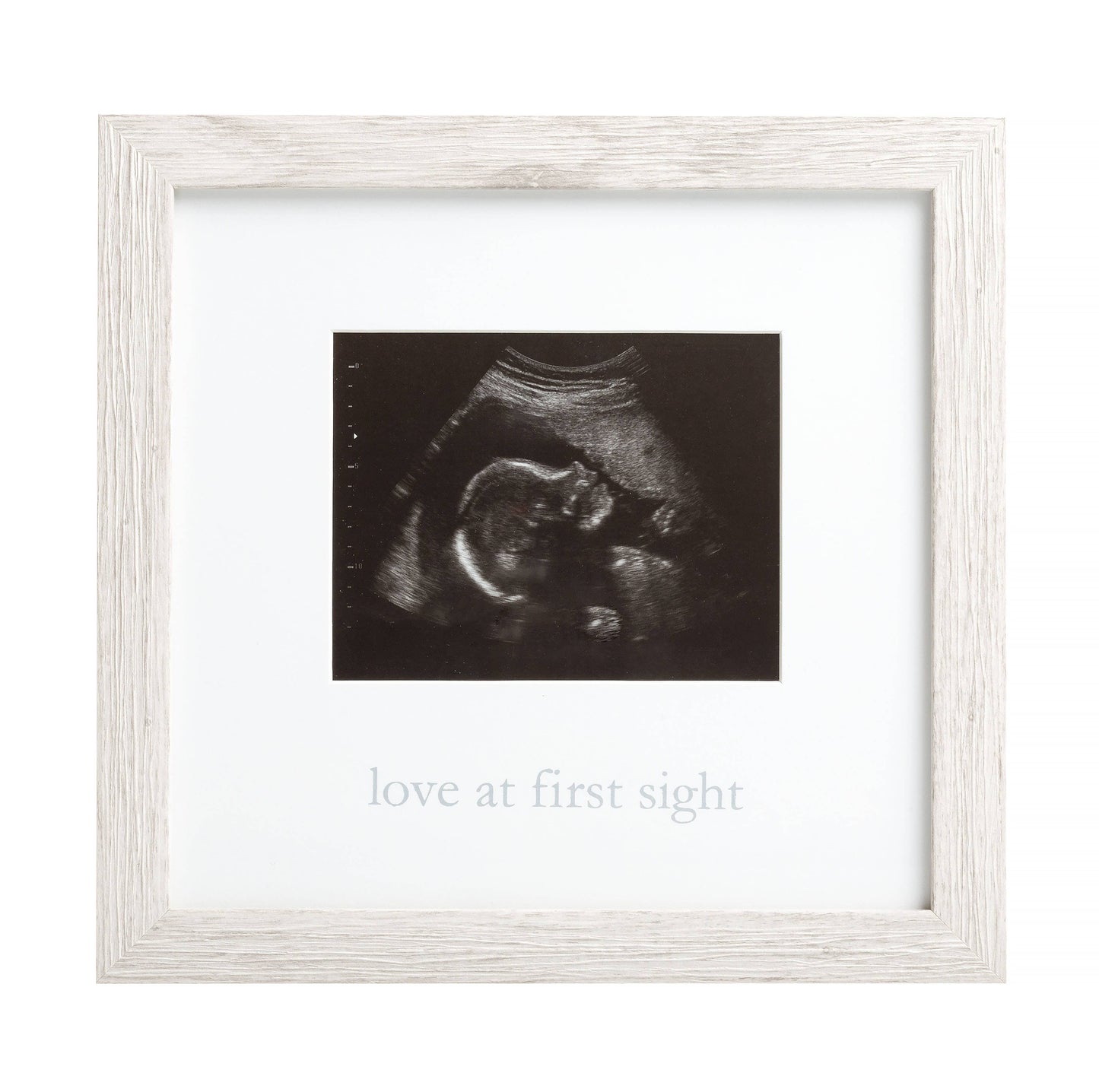 Love at First Sight Sonogram Photo Frame, Rustic Distressed
