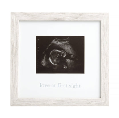 Love at First Sight Sonogram Photo Frame, Rustic Distressed