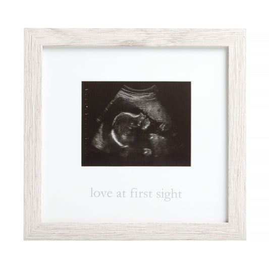 Love at First Sight Sonogram Photo Frame, Rustic Distressed