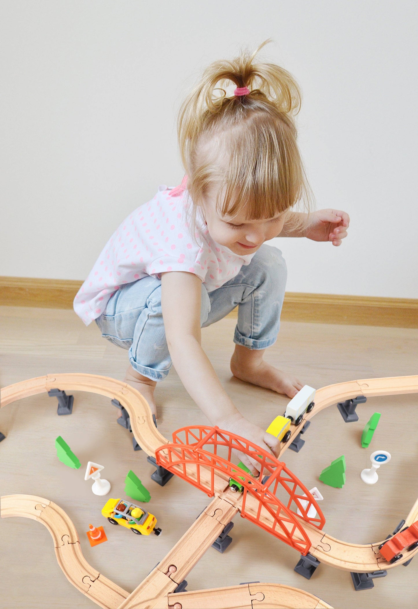 Leo & Friends Railway Bridge Set, Wooden Toy