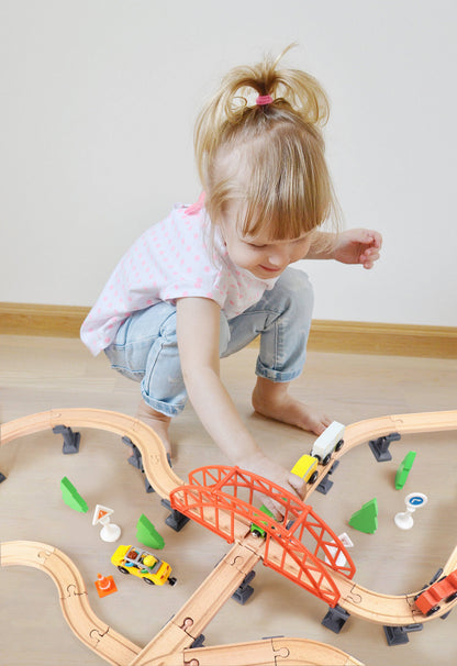 Leo & Friends Railway Bridge Set, Wooden Toy