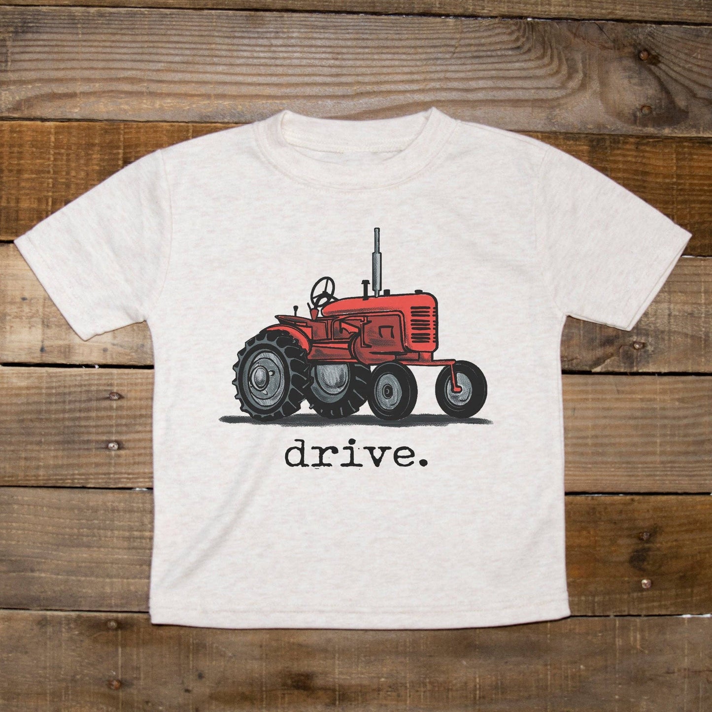 "Drive" Red Tractor Farm Boys Summer Western Apparel Kids