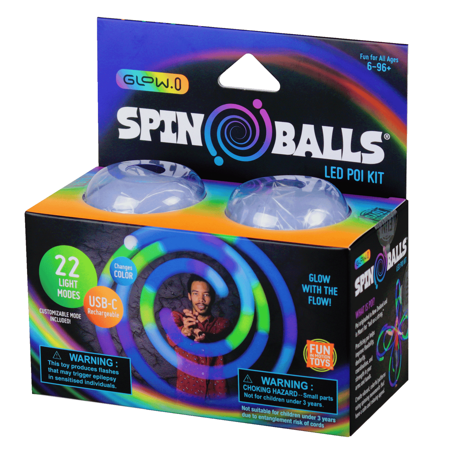 Glow.0 LED Spinballs - Poi Balls