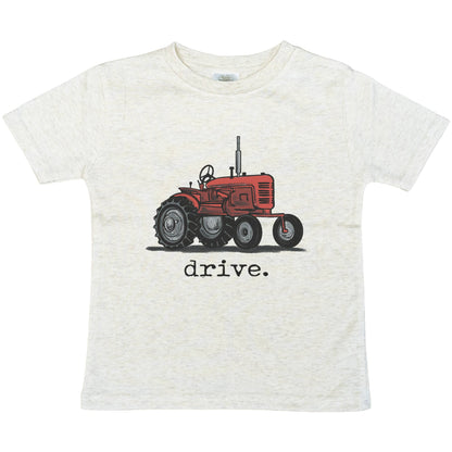 "Drive" Red Tractor Farm Boys Summer Western Apparel Kids