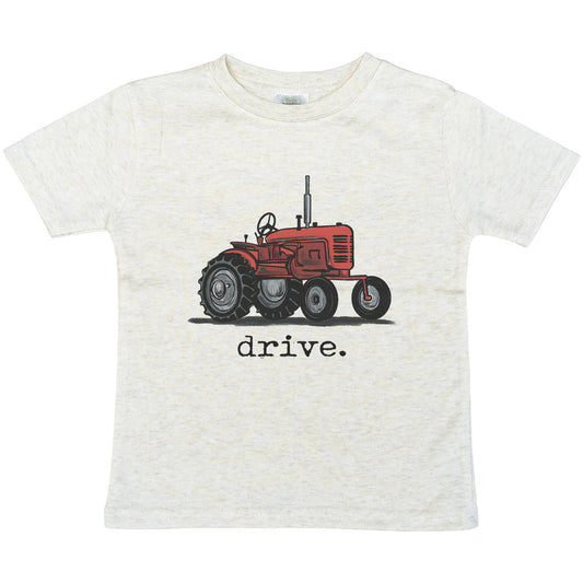 "Drive" Red Tractor Farm Boys Summer Western Apparel Kids