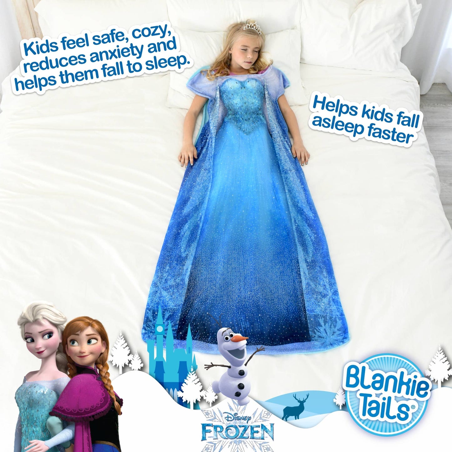 Frozen 1 Elsa Blankie Tails Wearable Blanket