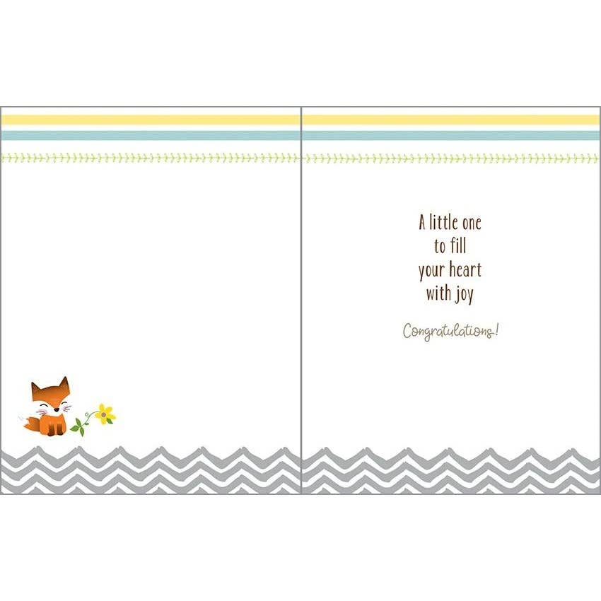 Baby Greeting Card - Woodland Baby