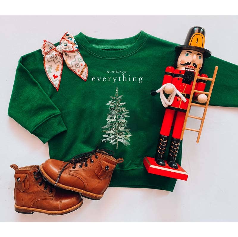 Merry Everything | Kids & Adult Christmas Sweatshirt