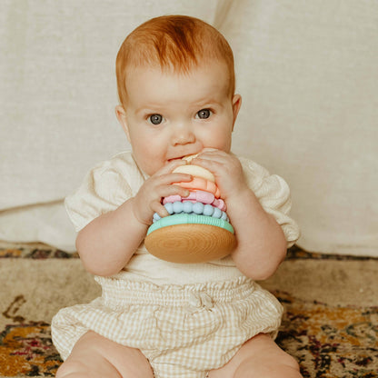 Rainbow Stacker Teether & Toy - Pastel