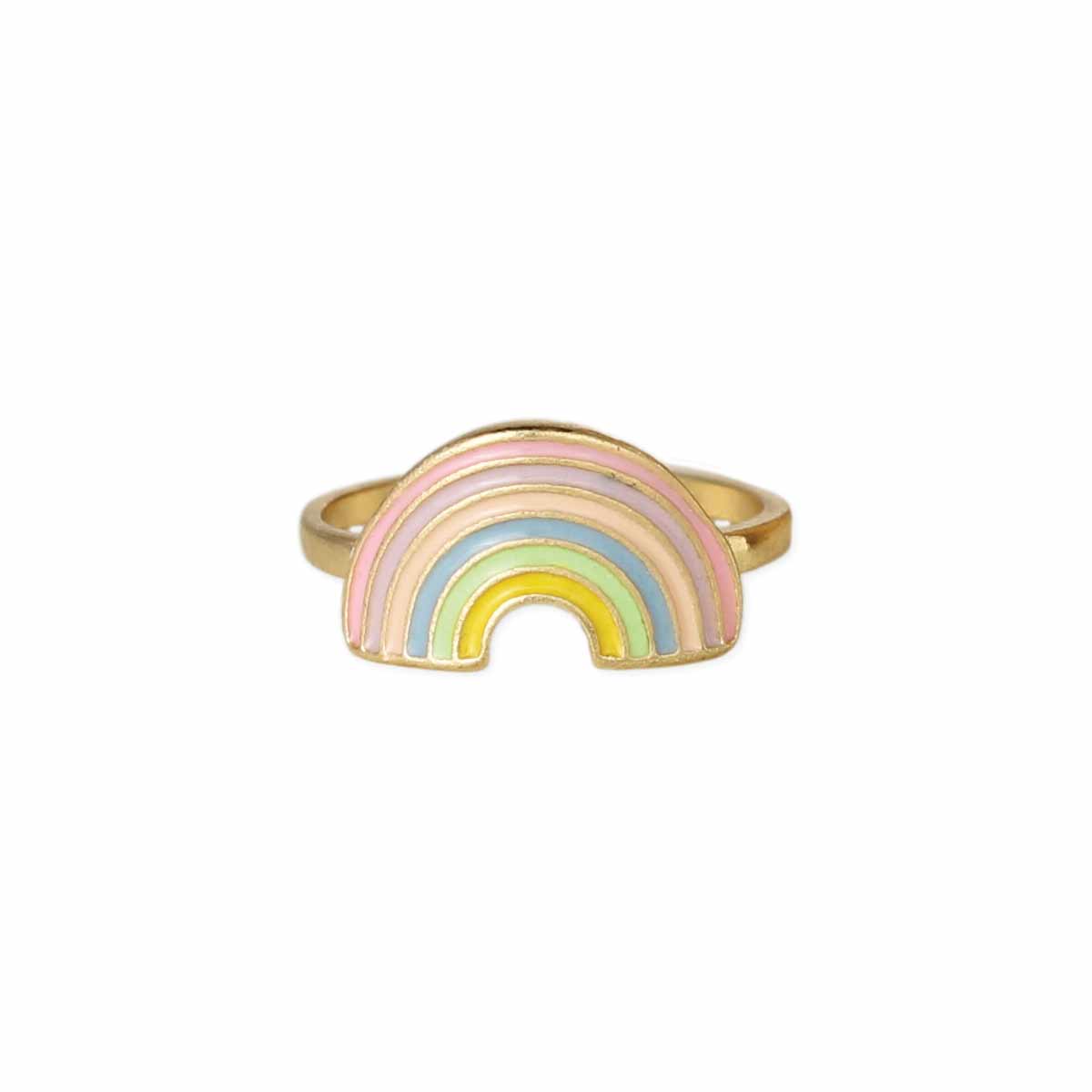 Pastel Rainbow Gold Ring
