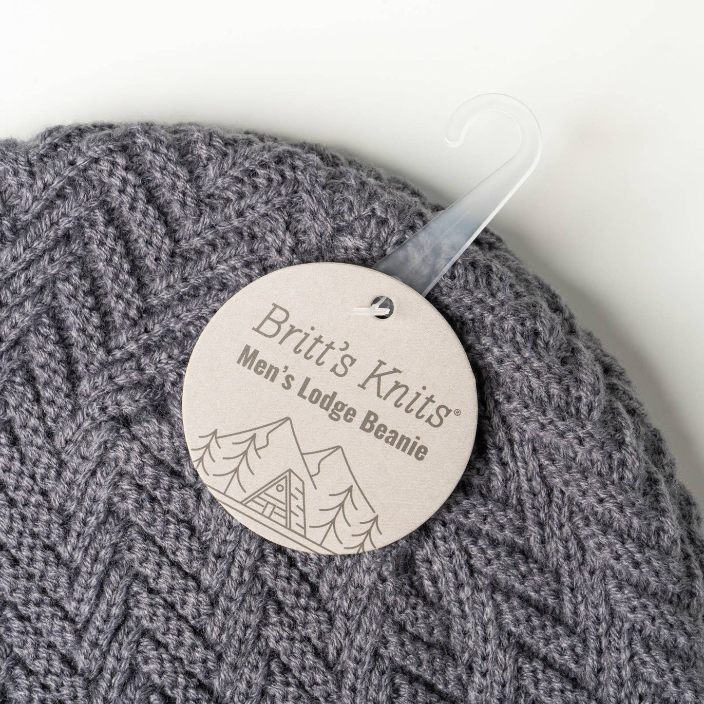 Britt's Knits Men's Lodge Beanie Open Stock: Gray