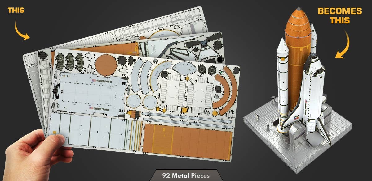 Metal Earth Space Shuttle Launch Kit
