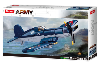 F4U Corsair WWII Fighter Plane Building Brick Kit