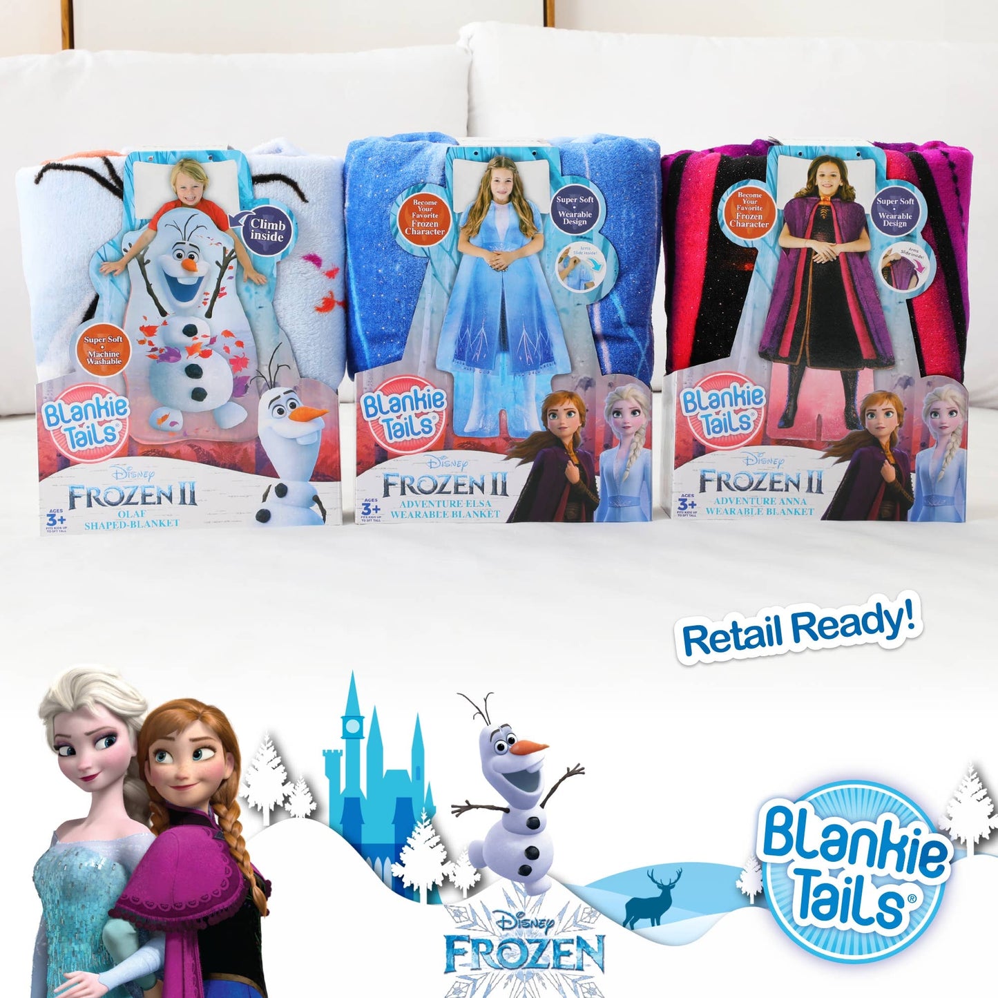 Frozen 1 Elsa Blankie Tails Wearable Blanket