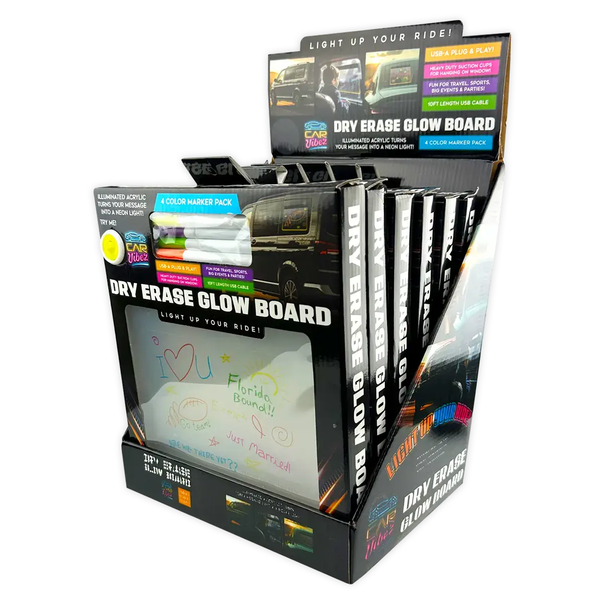 Dry Erase Illuminated Glow Board with Markers