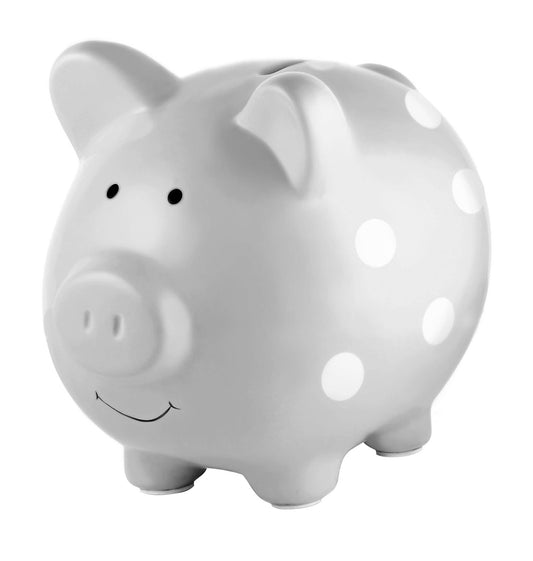 Polka Dot Piggy Bank, Money Bank for Baby or Kids
