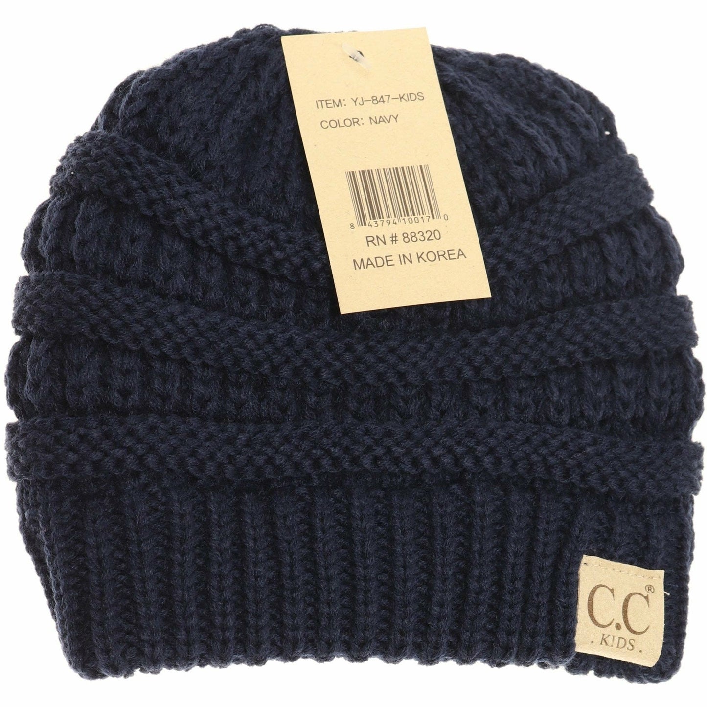 Kids Solid CC Beanie for Everyday Wear