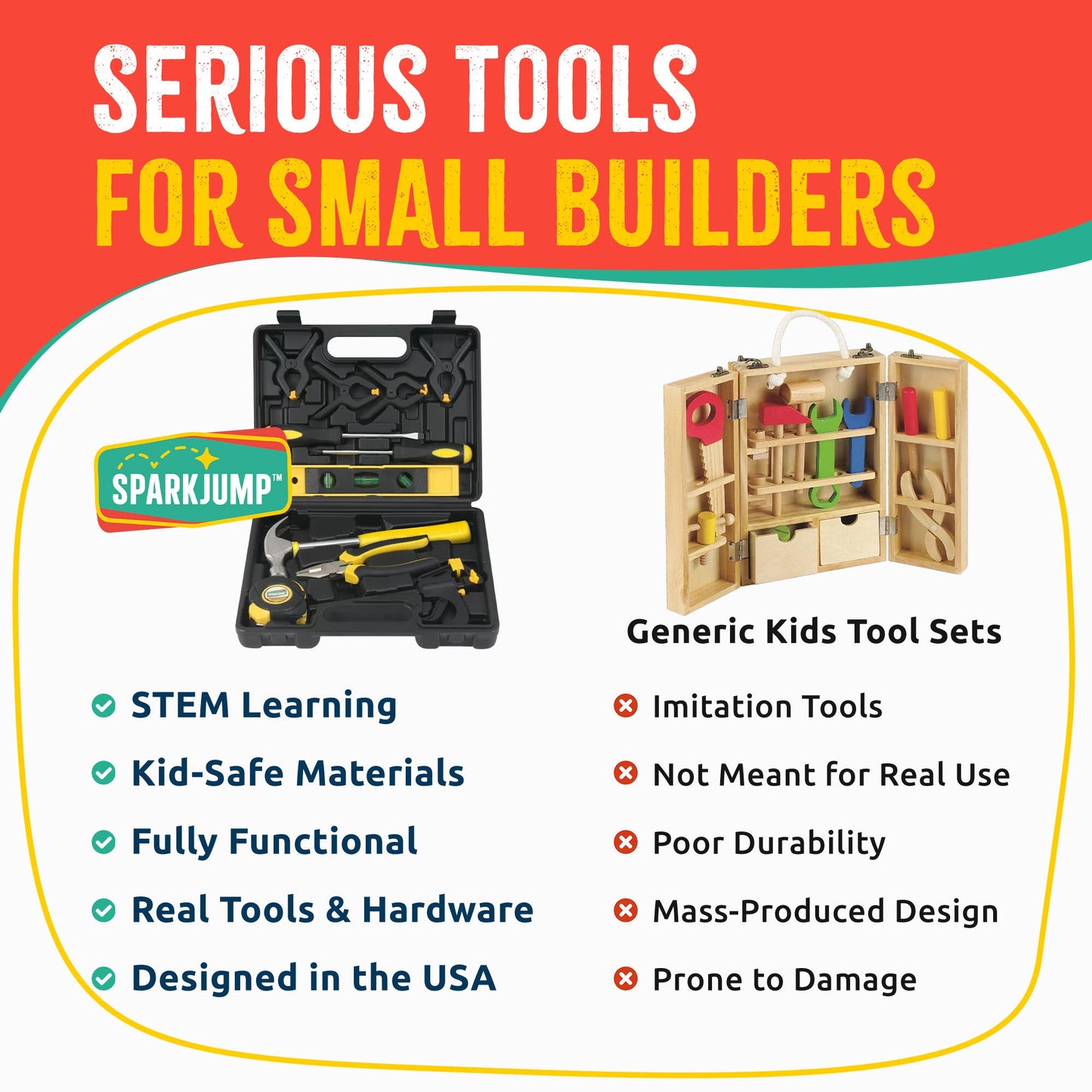 Kids Deluxe Tool Set (Case Pack 6)