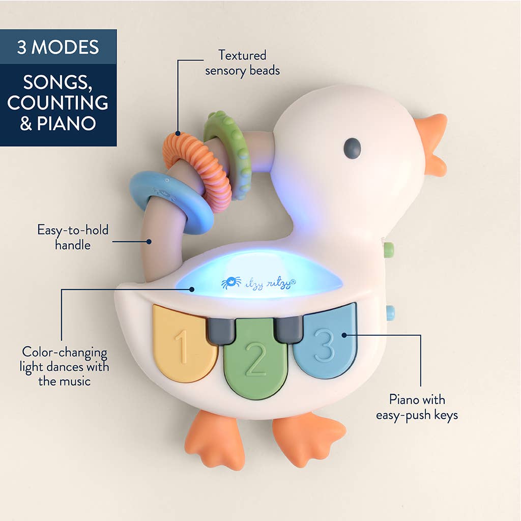 *NEW* Bitzy Tunes™ Goose - Light-up Interactive Piano Toy