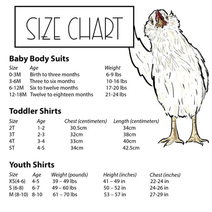 "I Need Space" chicken toddler/youth tee | Farm animals in Space Tee