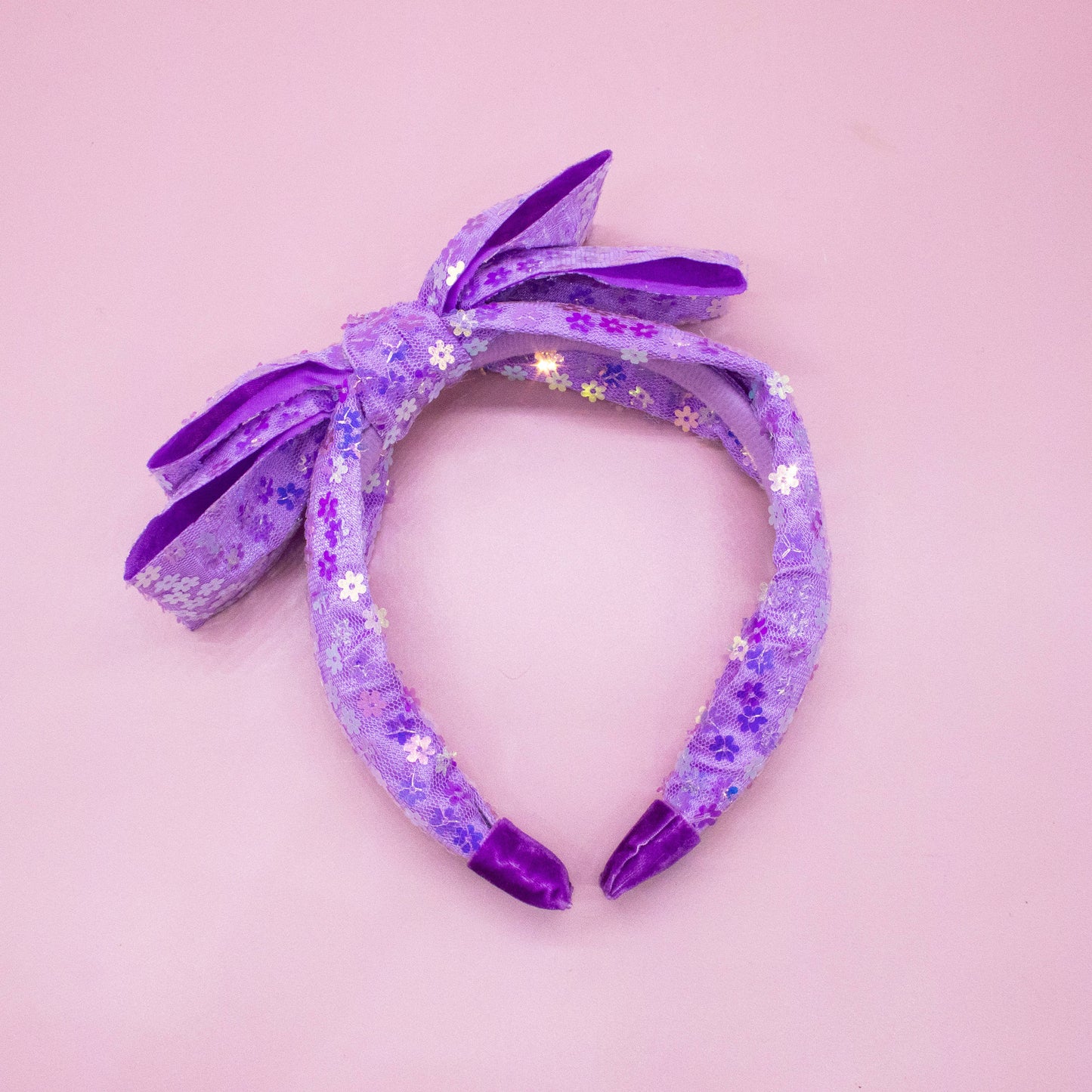Big Bow Headband - Double Layer Sequin