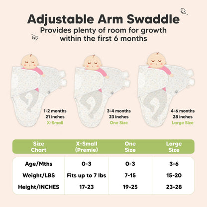 3pk Soothe Baby Swaddles Sleep Sack for Newborns - Prairie