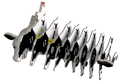 EUGY Holstein Cow 3D Puzzle
