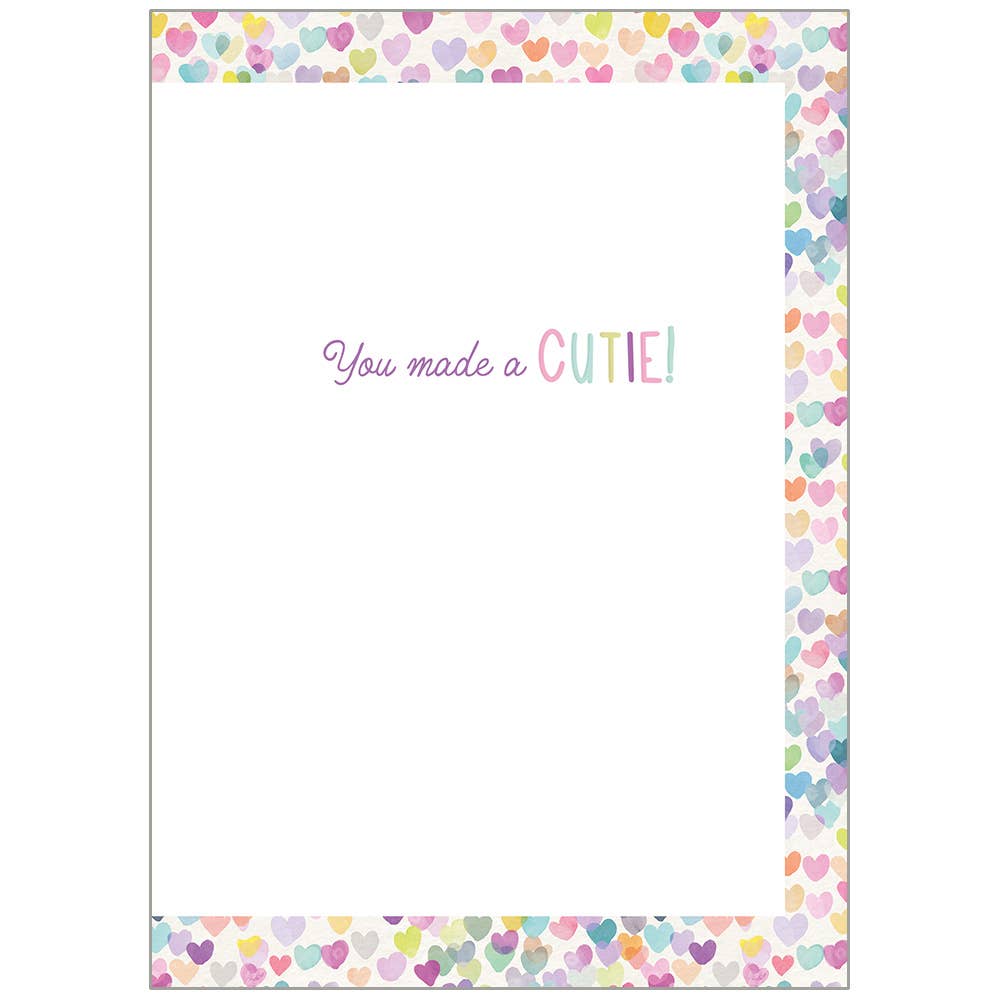 Baby Hearts - Baby Congratulations Card