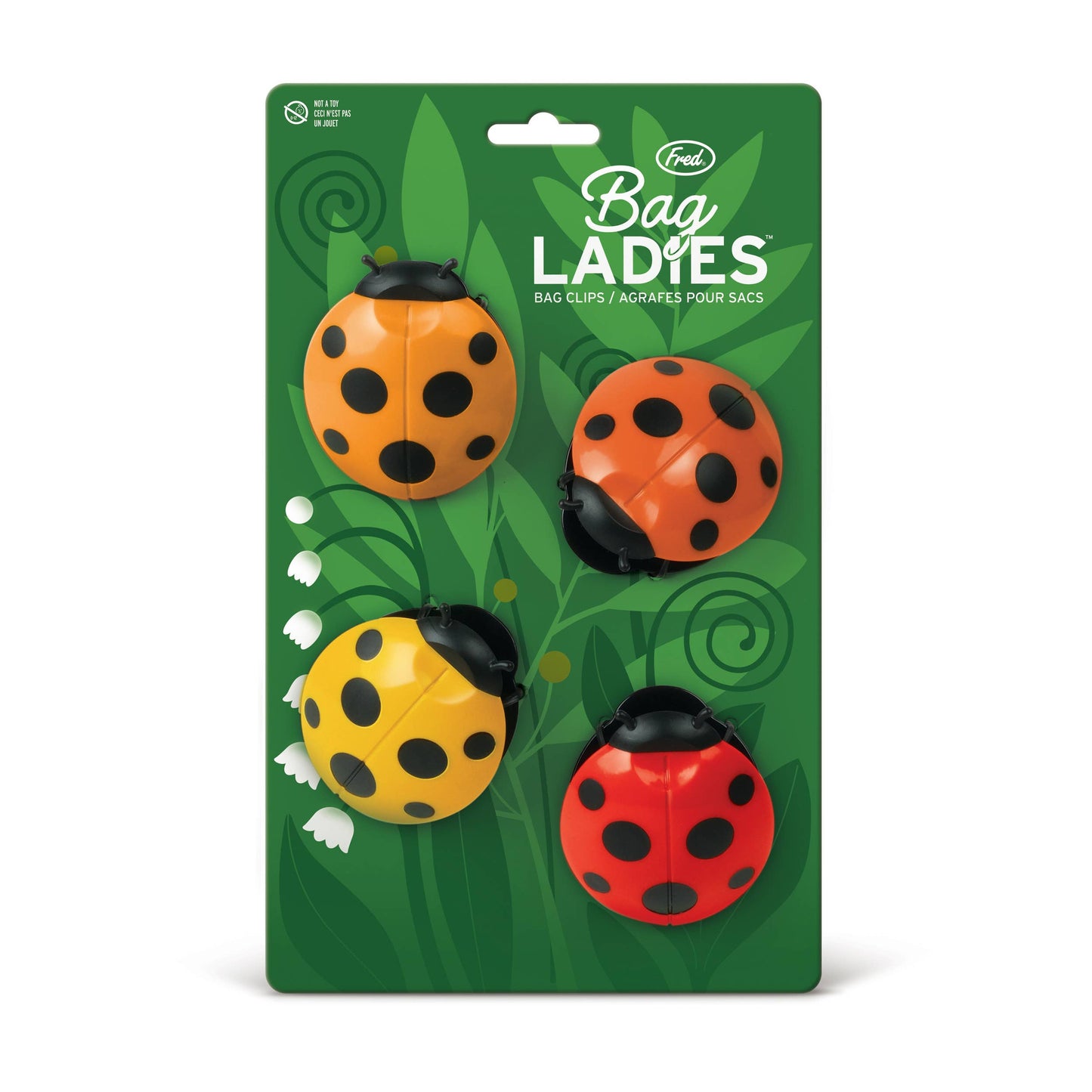 Bag Ladies - Ladybug Bag Clips - Set of 4