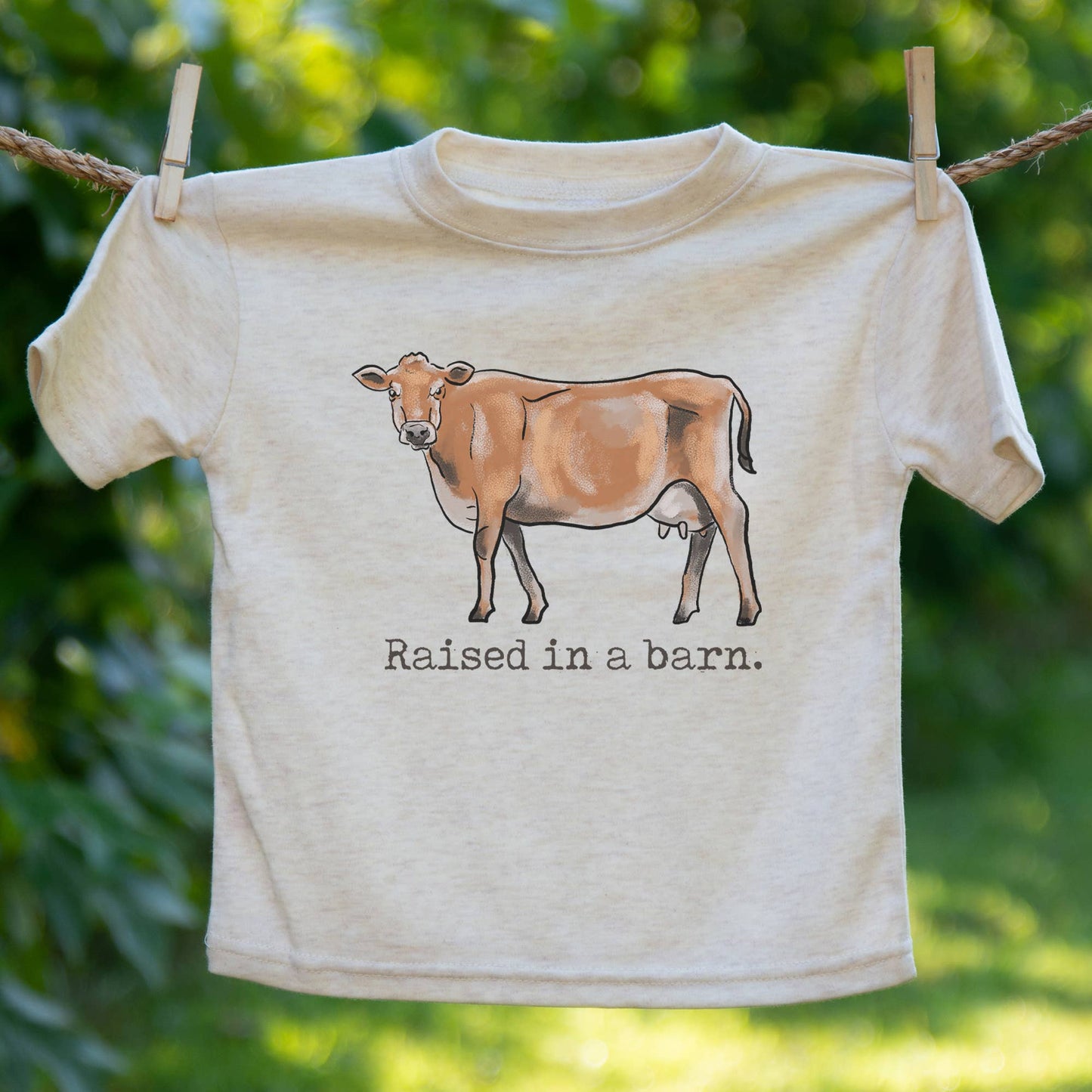 CUSTOM Raised in a Barn Cow Country Western Boy Girl Clothes