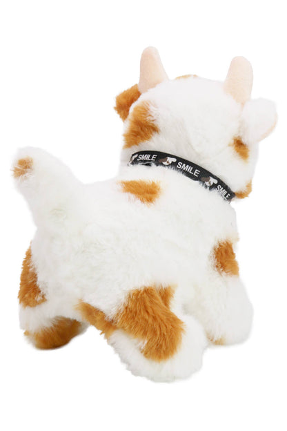 Fuzzy Soft Walking Baby Cow Sound Toy - 12 Pcs
