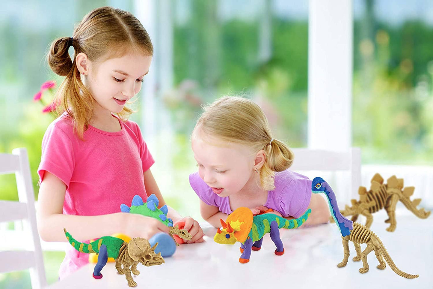 Dino Clay Models with Modeling Clay