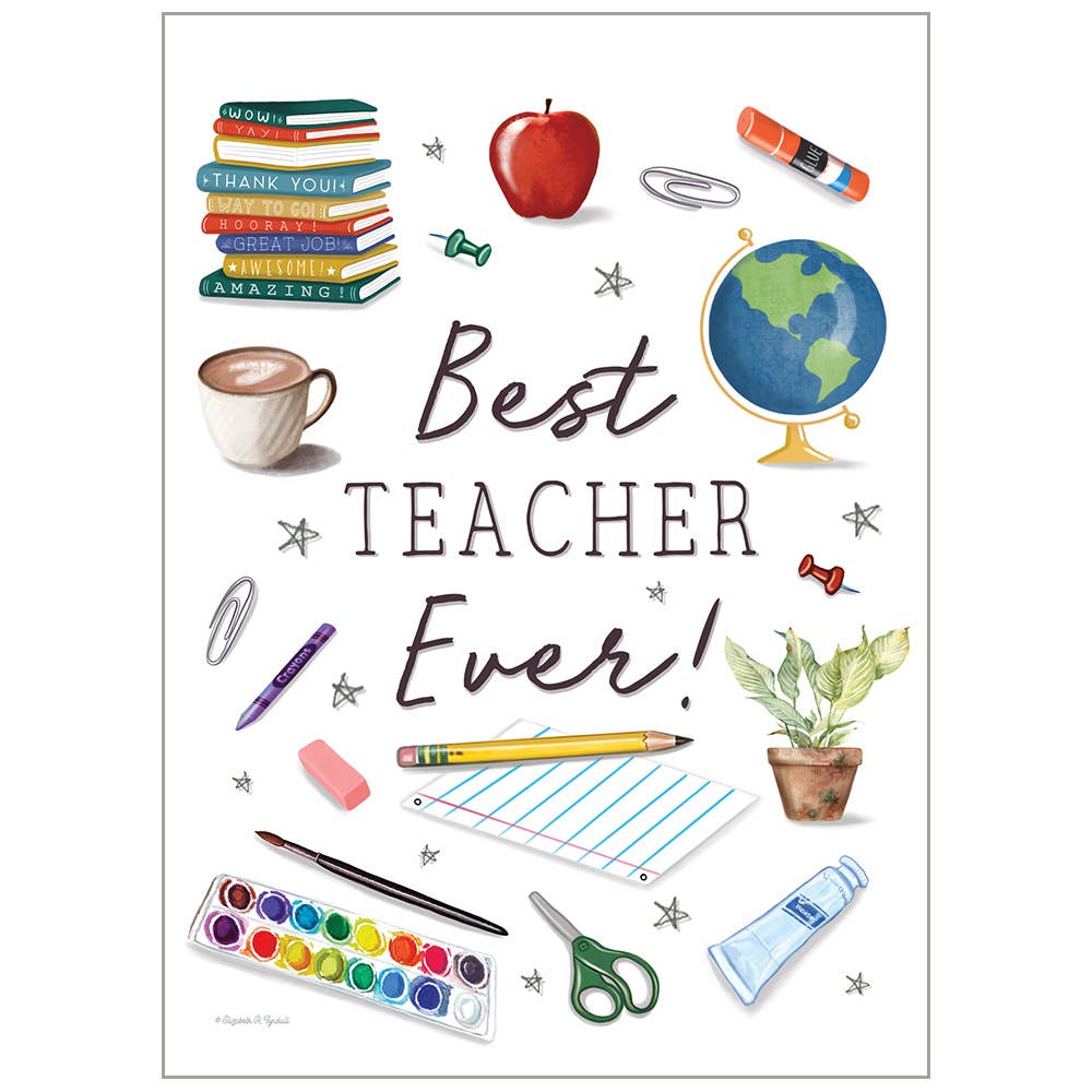 Best Teacher Ever - Thank You Value Card
