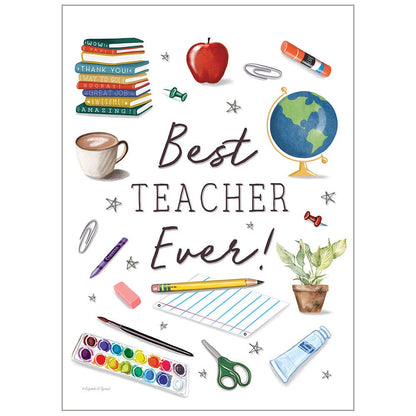 Best Teacher Ever - Thank You Value Card