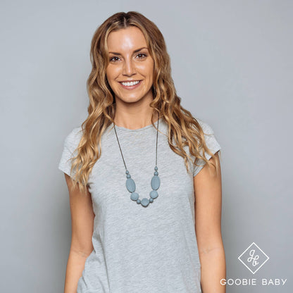 Luna Teething Necklace - Gray