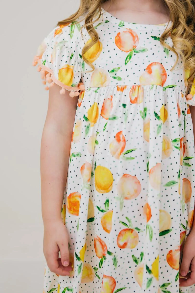 Your a Peach Pom Pom Dress